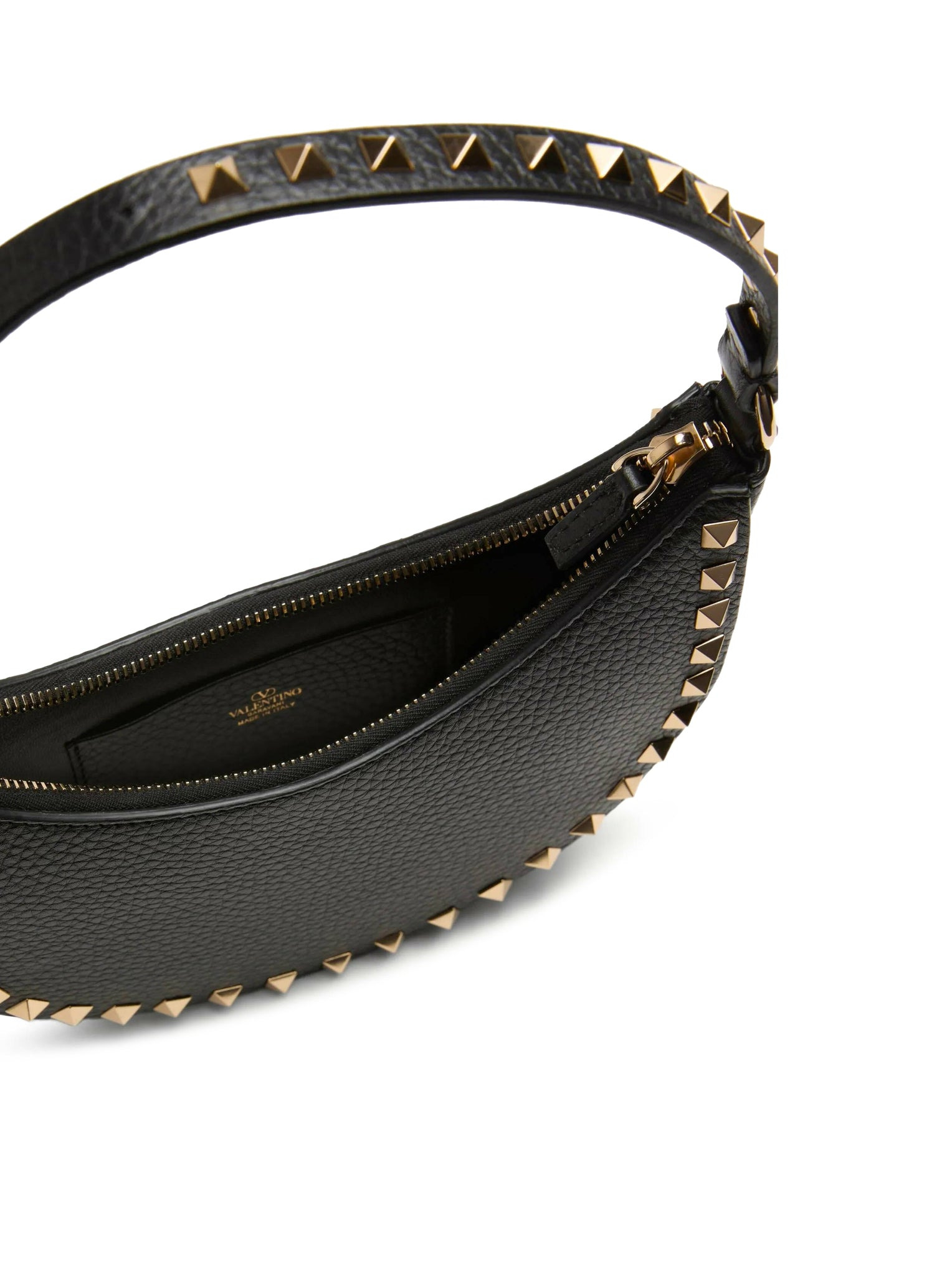 MINI HOBO BAG ROCKSTUD IN GARNET CALFSKIN - 5