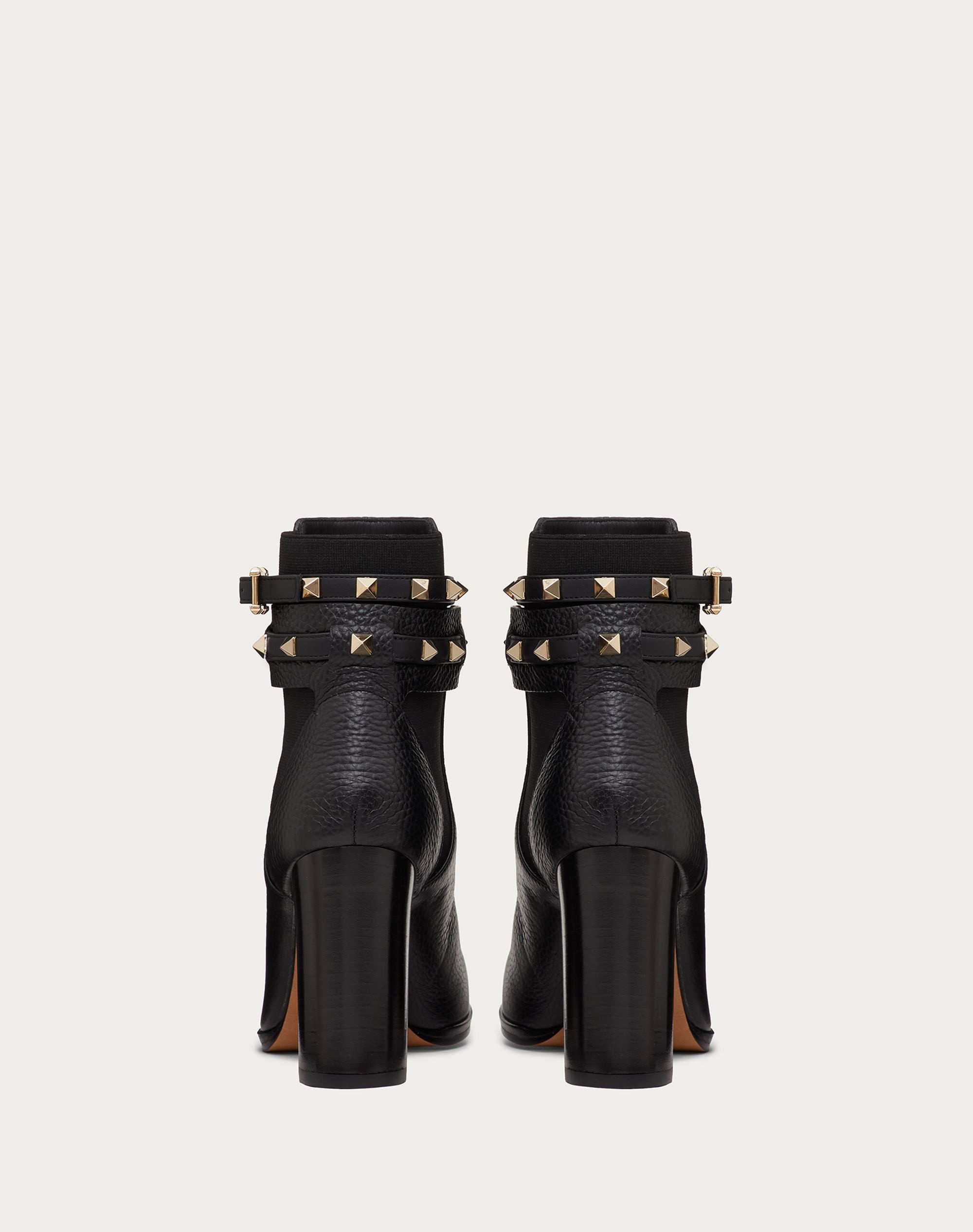 Rockstud Grainy Calfskin Ankle Boot 90 mm - 3