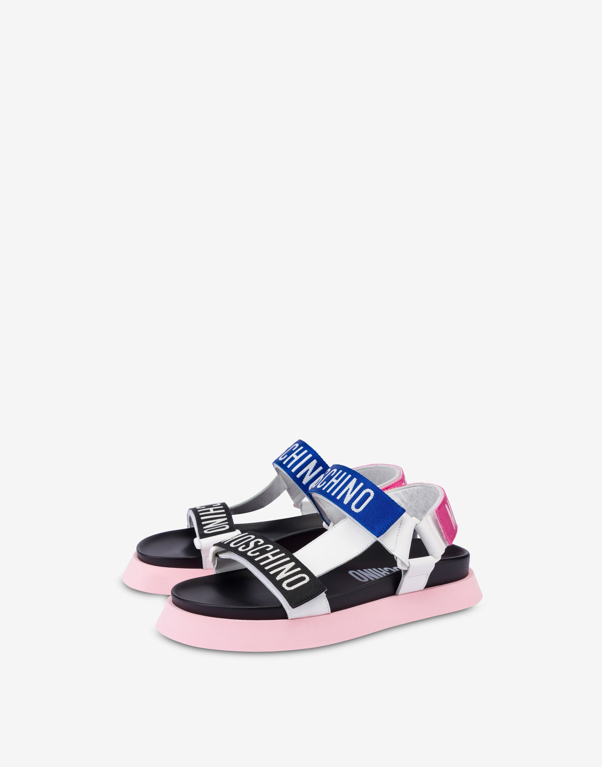 LOGO TAPE PLATFORM SANDALS - 1