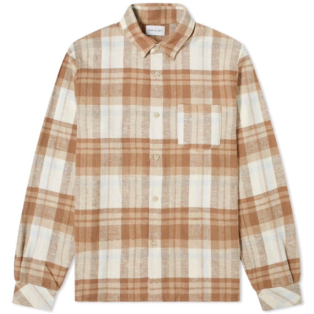 John Elliott Sly Checked Flannel Shirt - 1