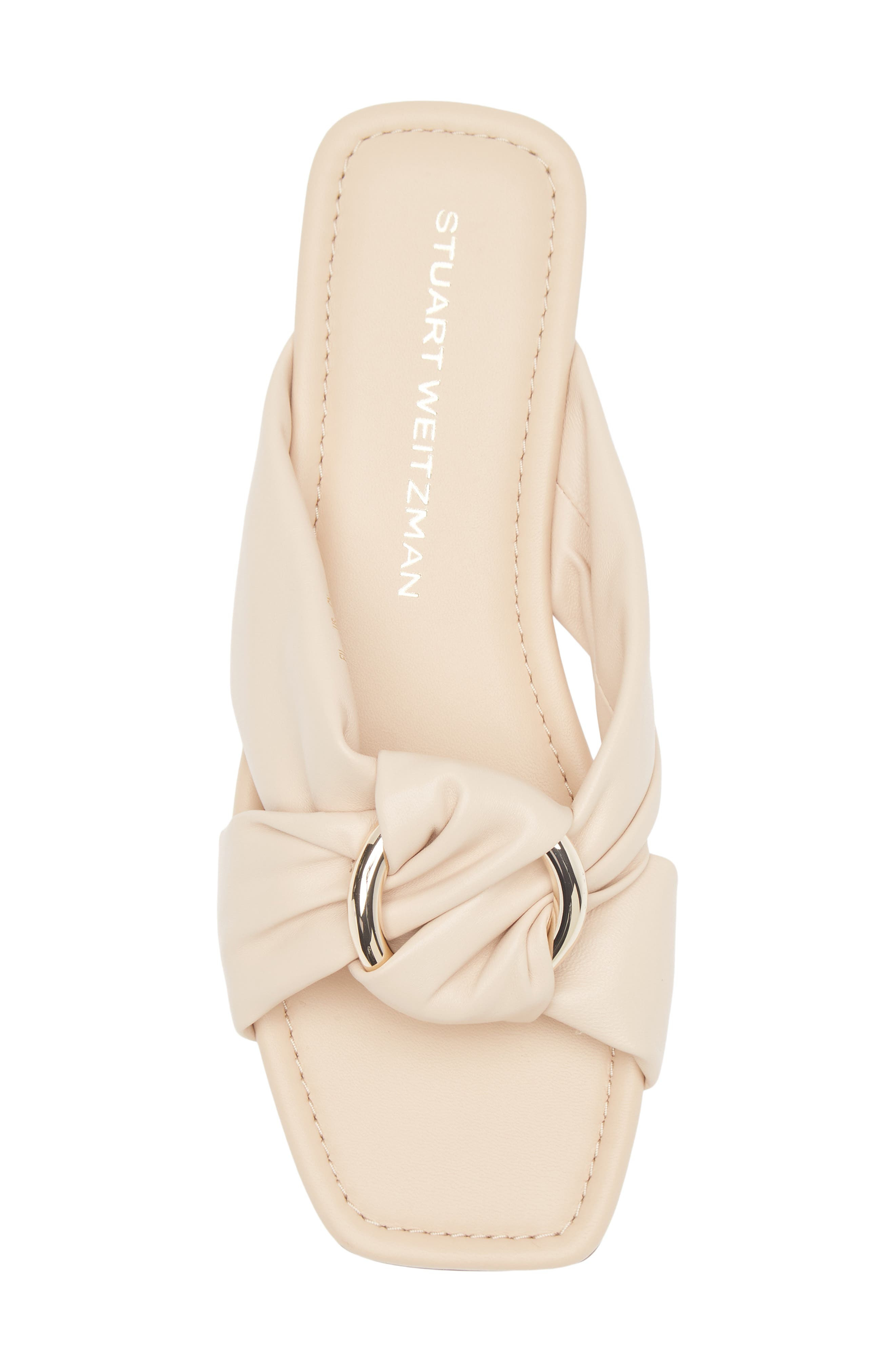 Stuart Weitzman Cece Slide Sandal in Barely Beige at Nordstrom - 5