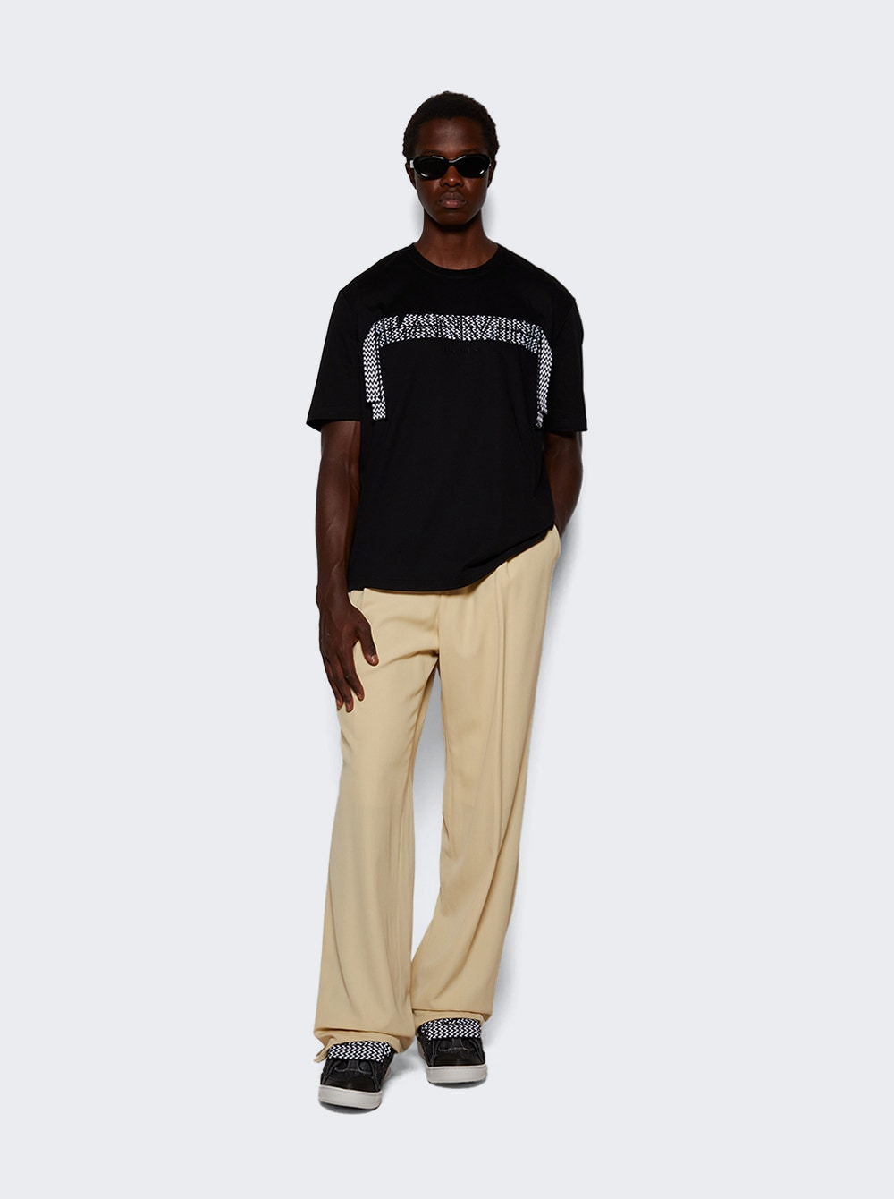 Curb Lace T-shirt Black - 2