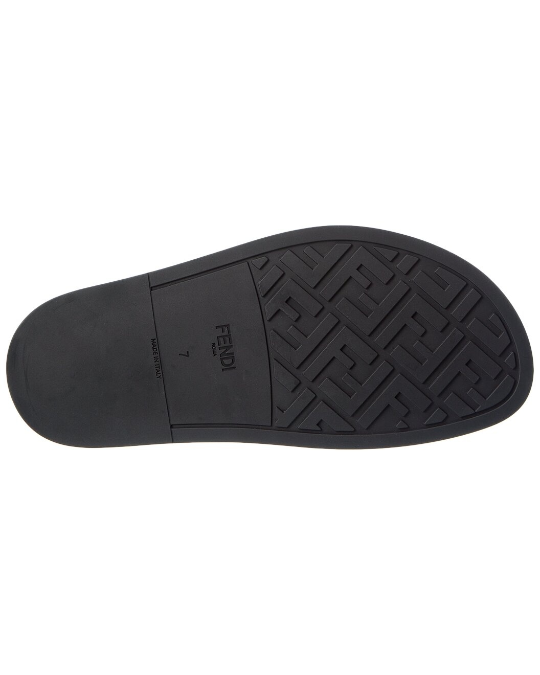FENDI FF Canvas & Leather Sandal - 4