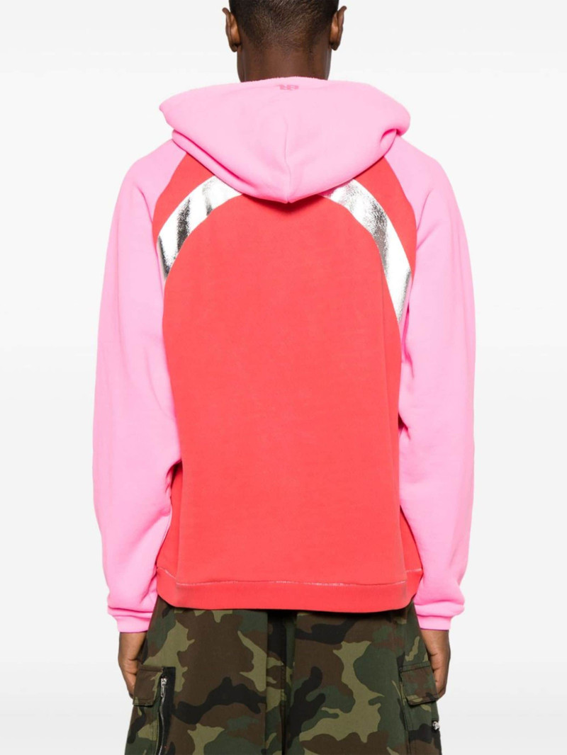 colour-block cotton hoodie 5