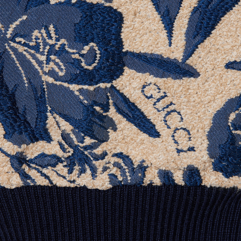 Flora cotton bouclé jacquard jacket 6