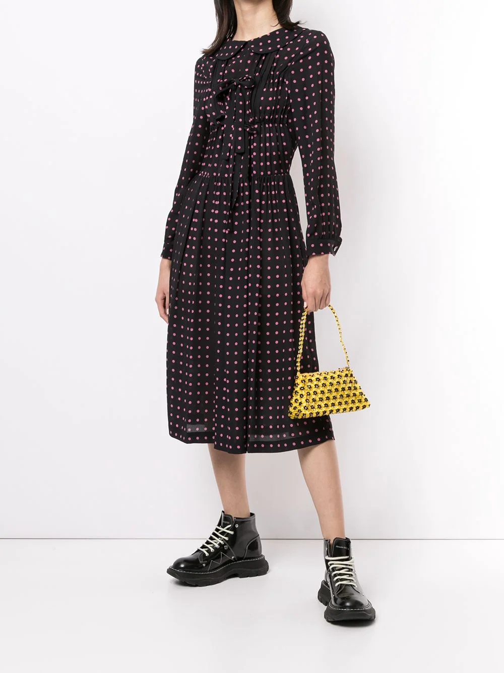 polka-dot print dress - 2