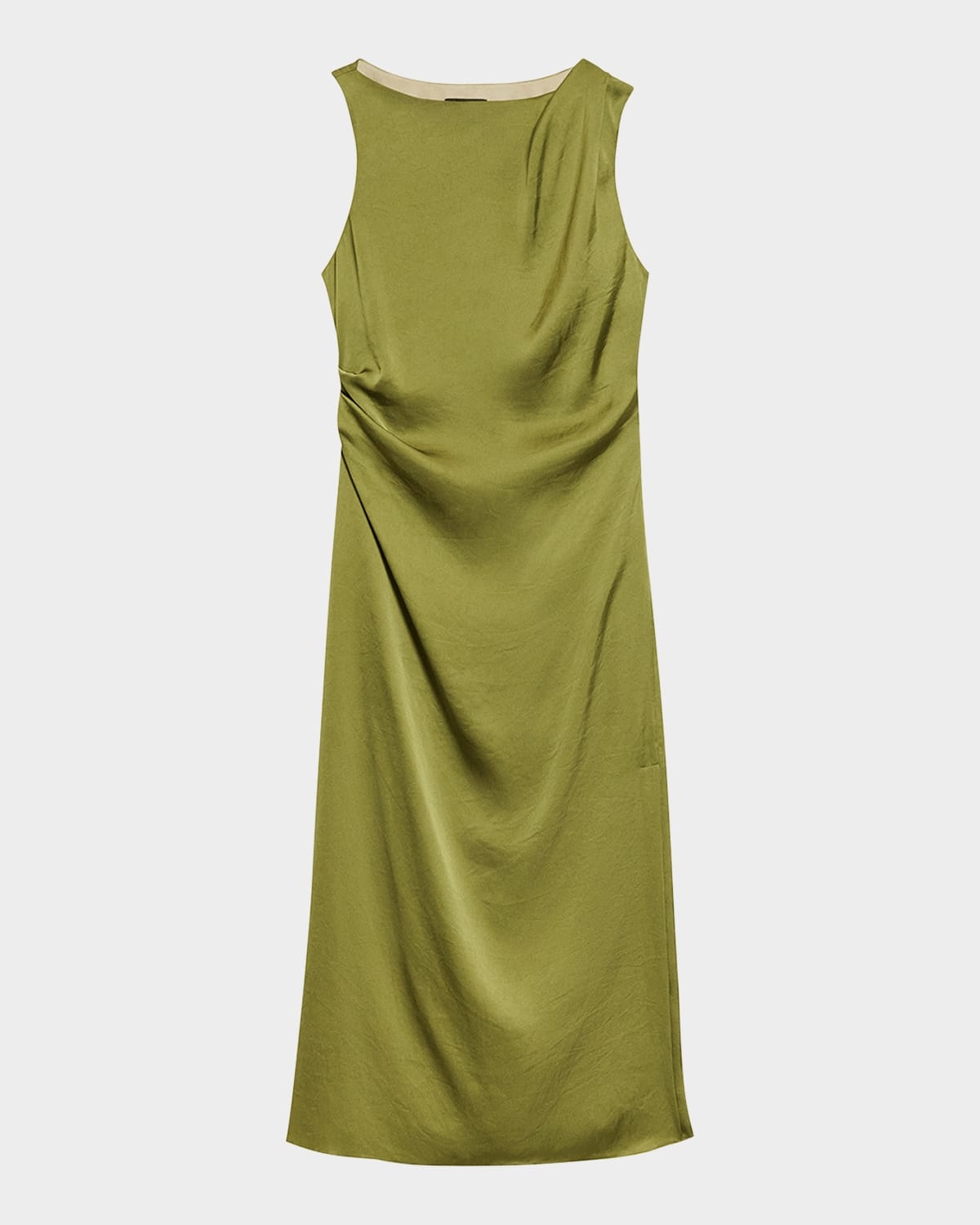 Fitted Drape Midi Dress - 1