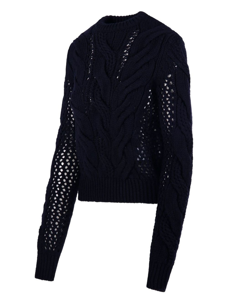 cable-knit crew-neck sweater 3