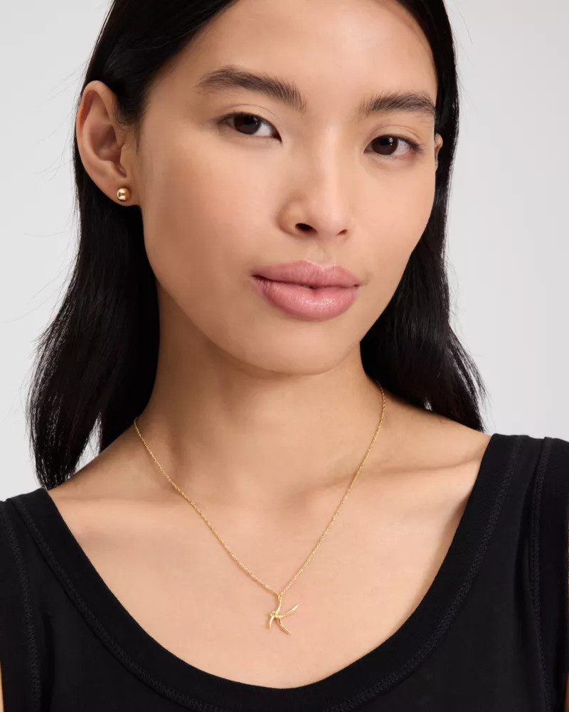 kate spade Initial Script A Pendant outlook
