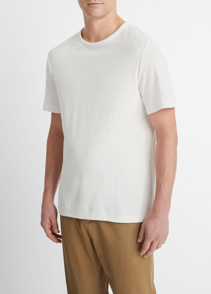 Vince Pima Cotton Piqué Crew Neck T-Shirt outlook