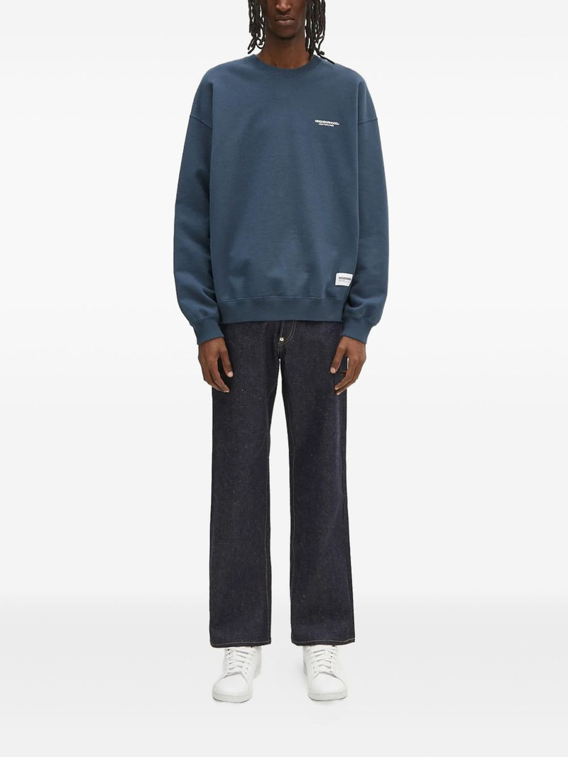 NEIGHBORHOOD crew neck logo sweatshirt outlook