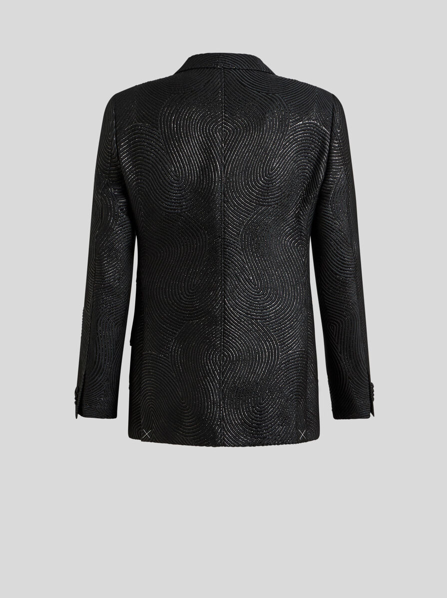 SINGLE-BREASTED WAVY BLAZER - 5