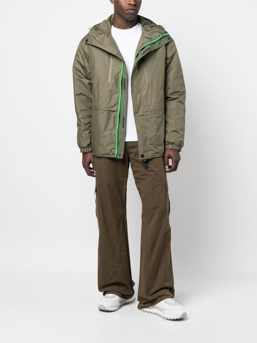 feather down hooded jacket - 2