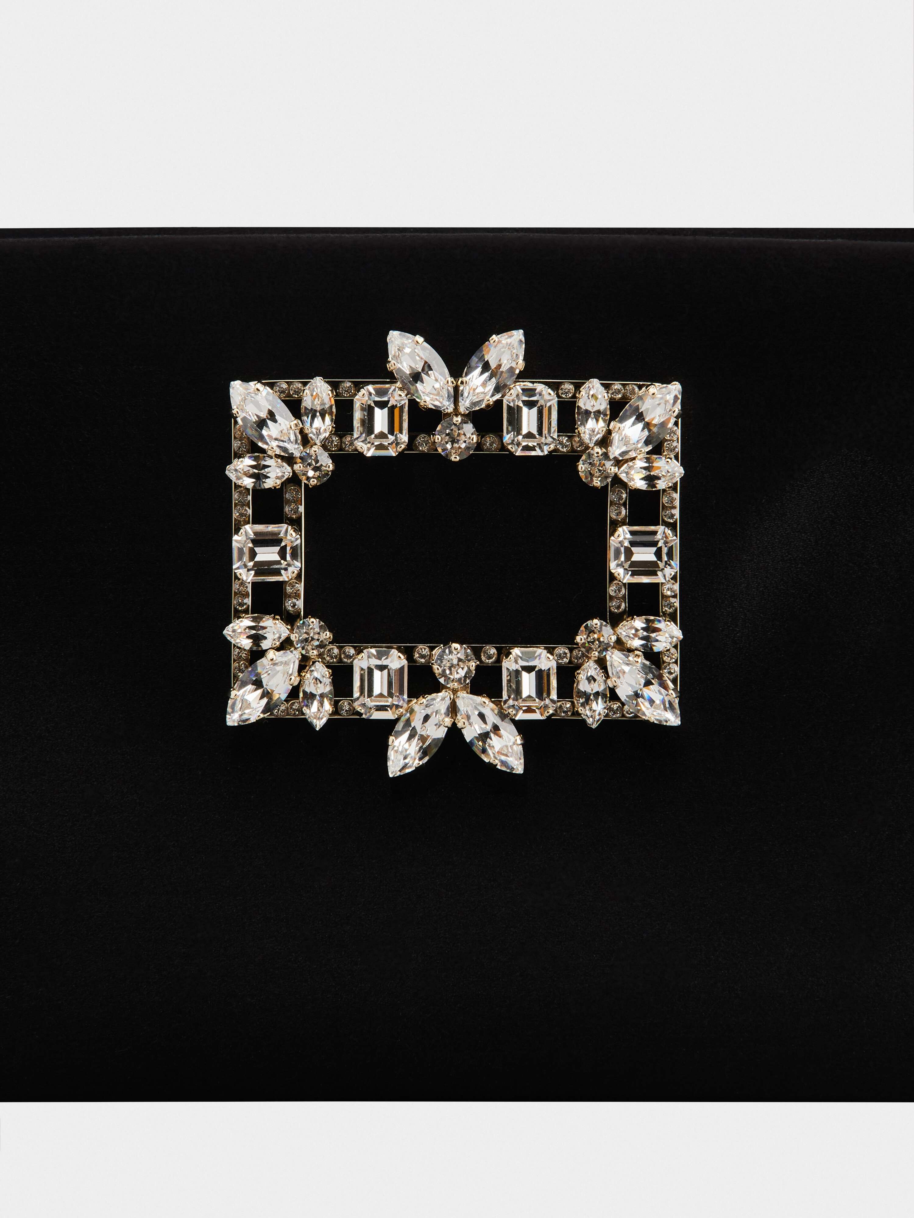RV Nightlily Broche Vivier Buckle Mini Bag in Satin - 8