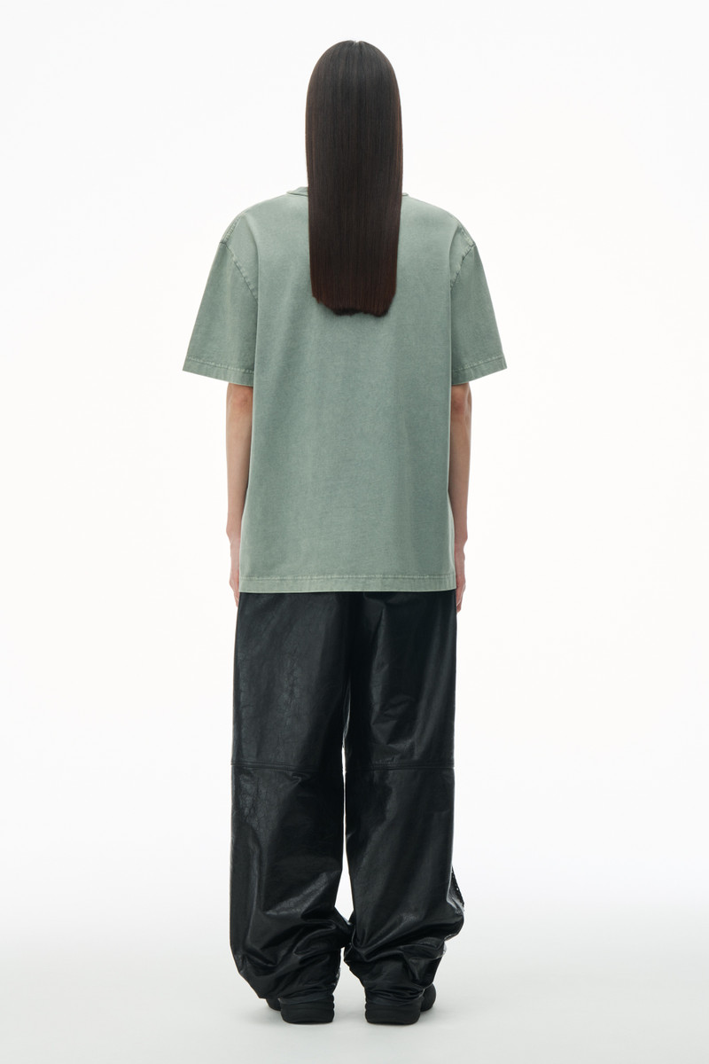 Acid Wash Tee in Cotton Jersey 4