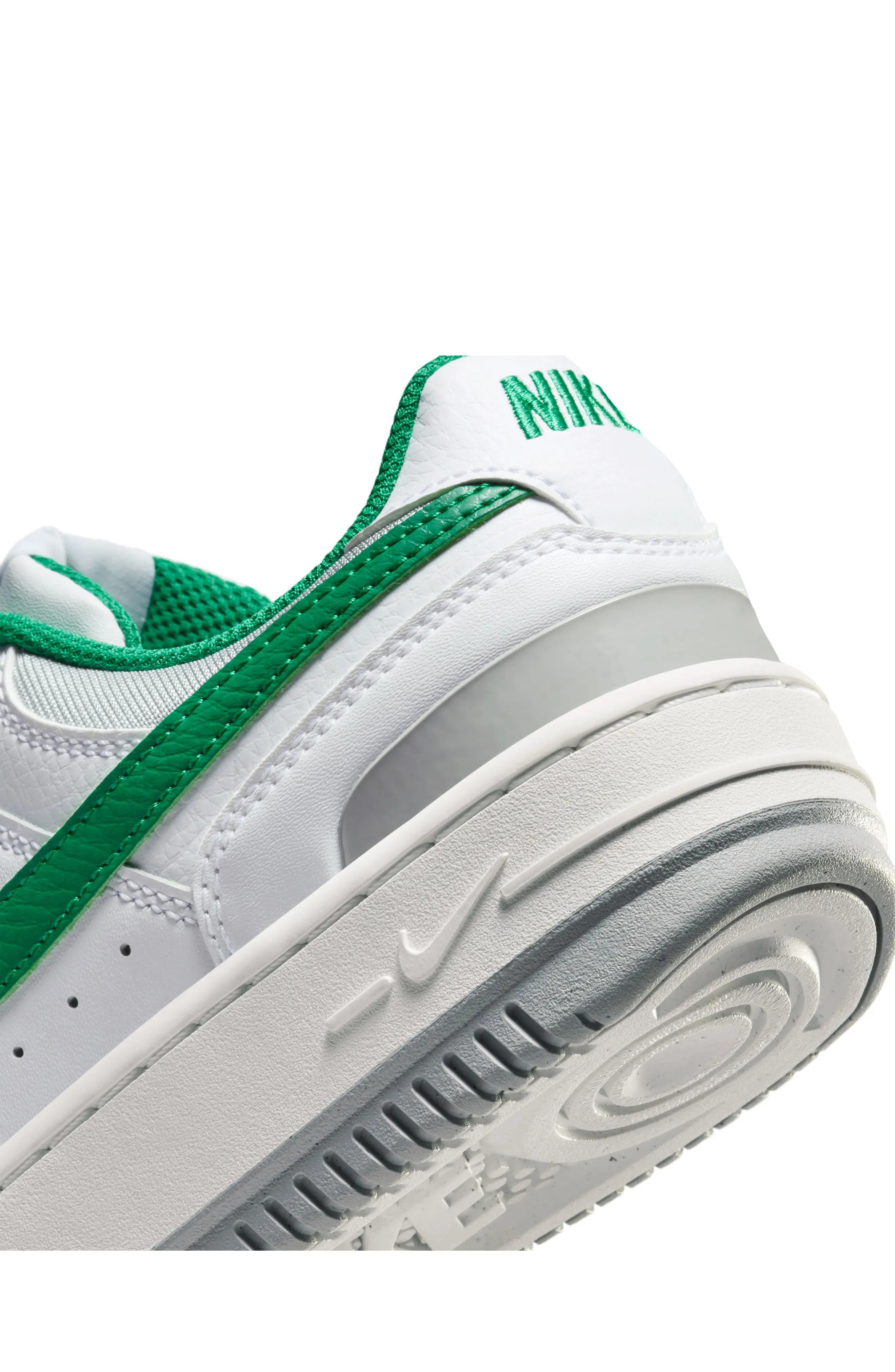 Nike Gamma Force Sneaker in White/Smoke Grey/Malachite