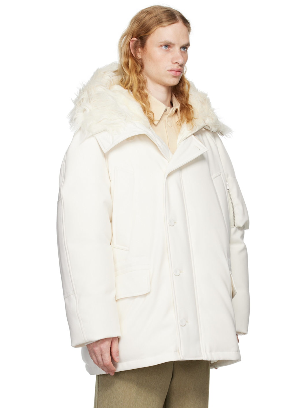 Off-White Water-Repellent Down Jacket - 2