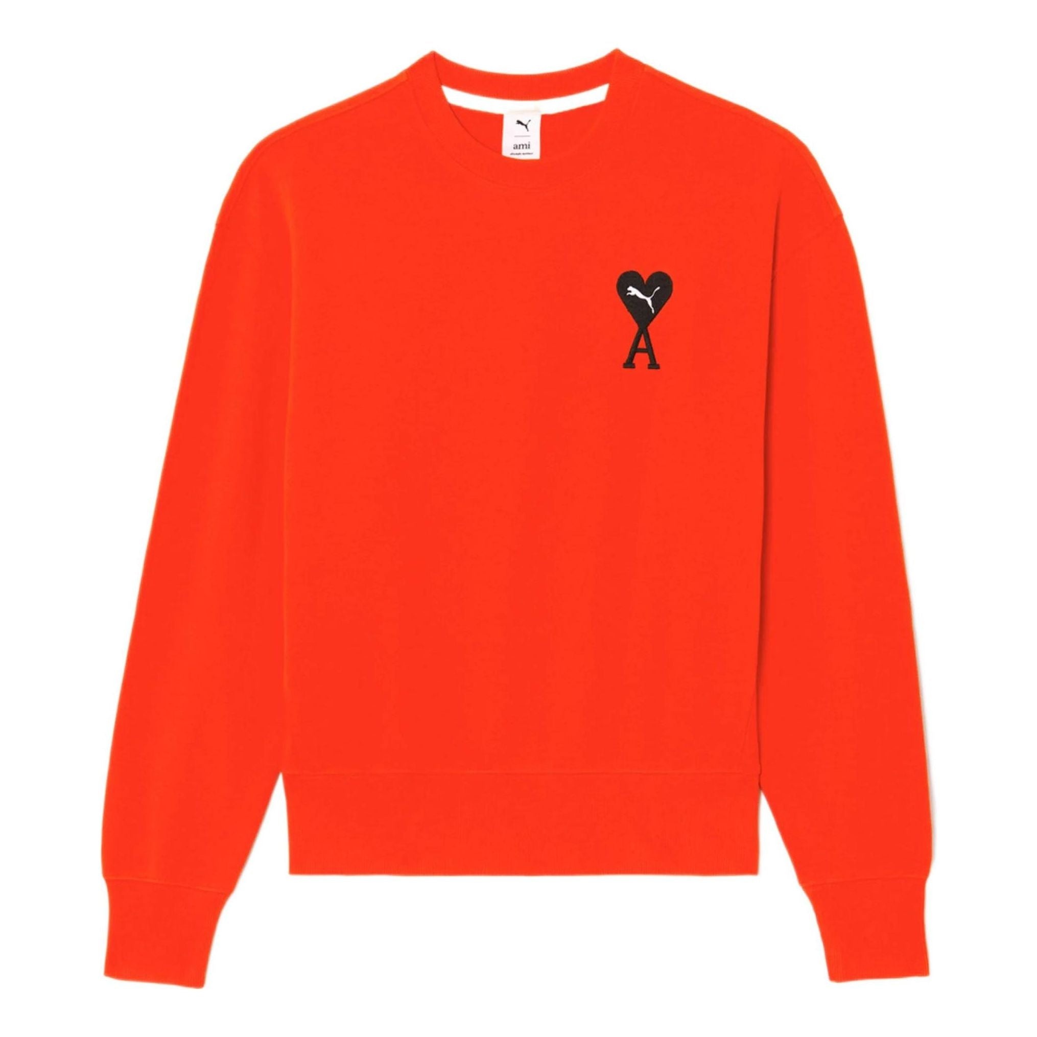 (WMNS) PUMA X AMI Sweatshirt 'Orange' 534111-95 - 1