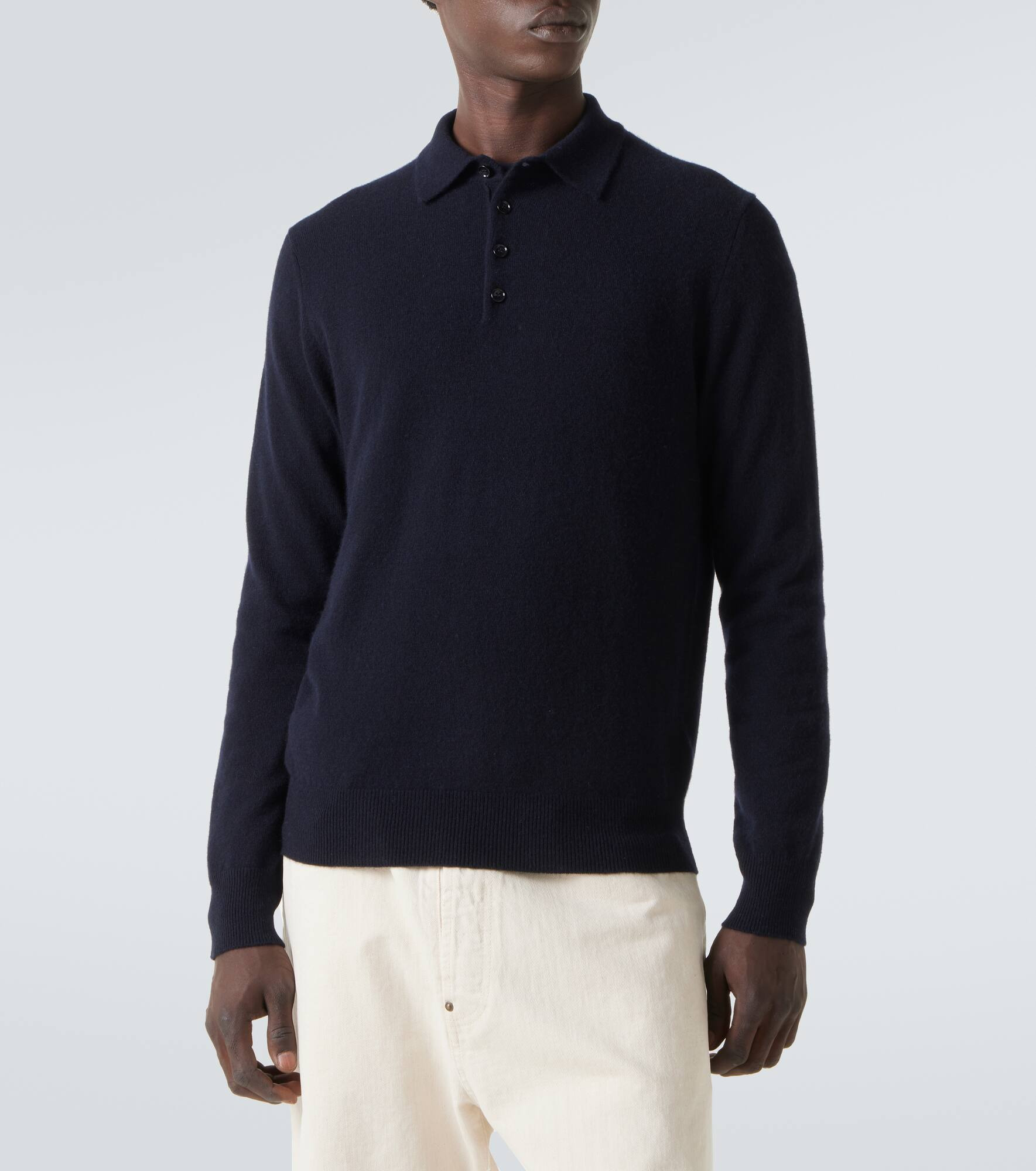 Cashmere polo sweater - 3
