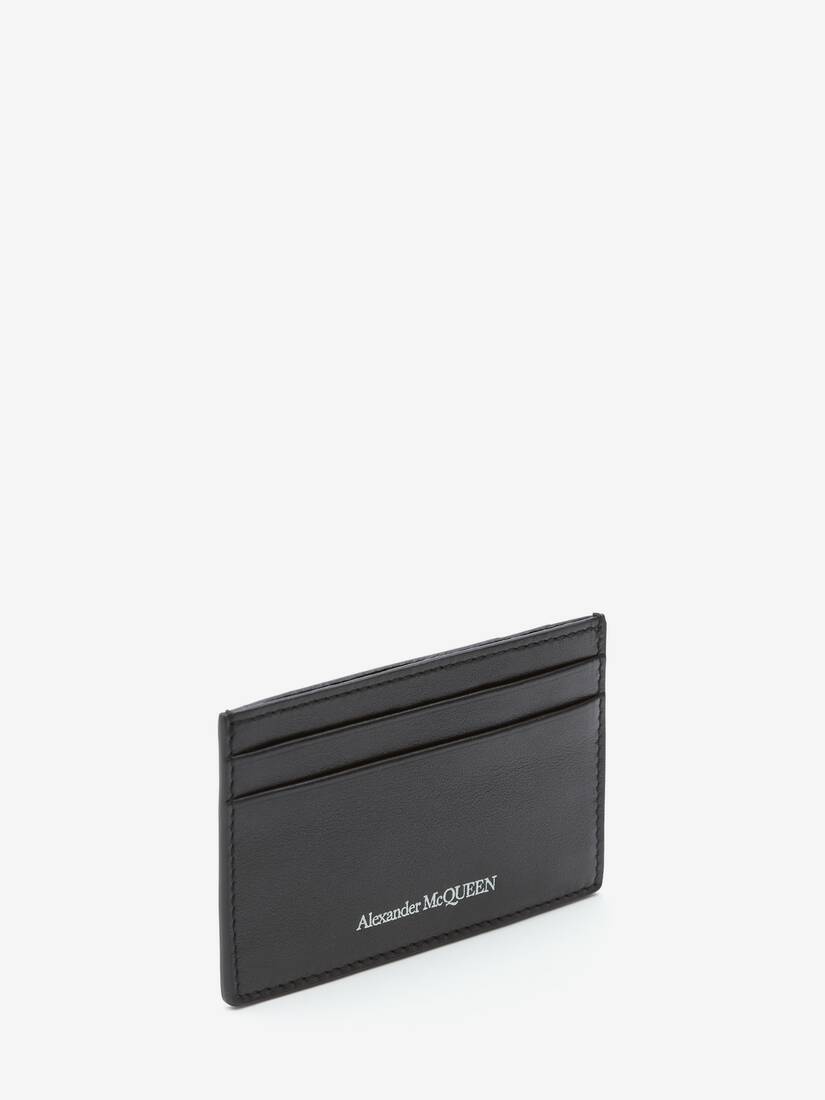 Men's Leather Cardholder in Black - 2