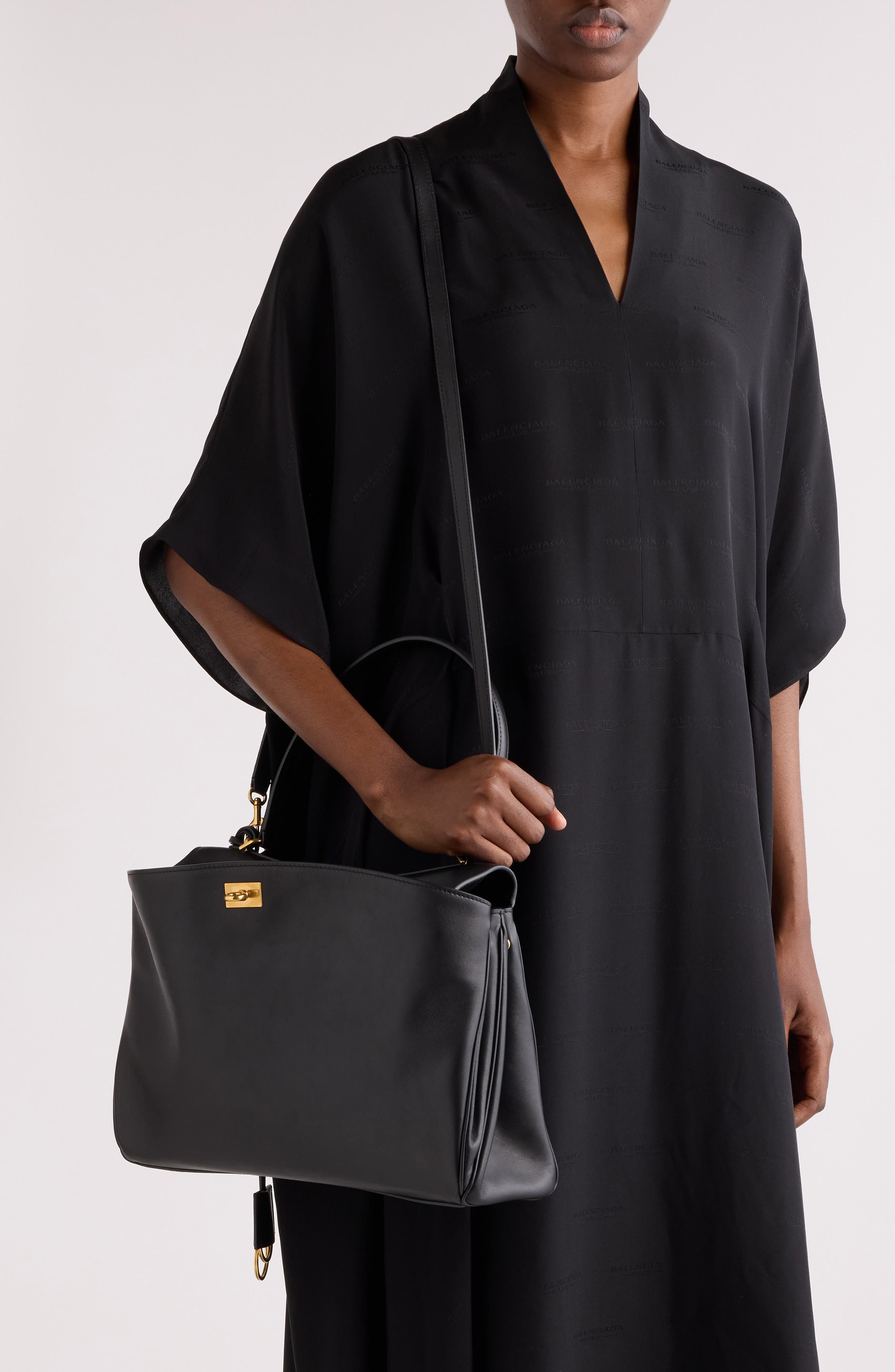 Balenciaga Medium Rodeo Leather Handbag in Black at Nordstrom - 2