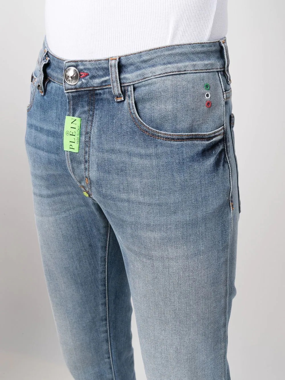Hexagon straight-cut jeans - 5