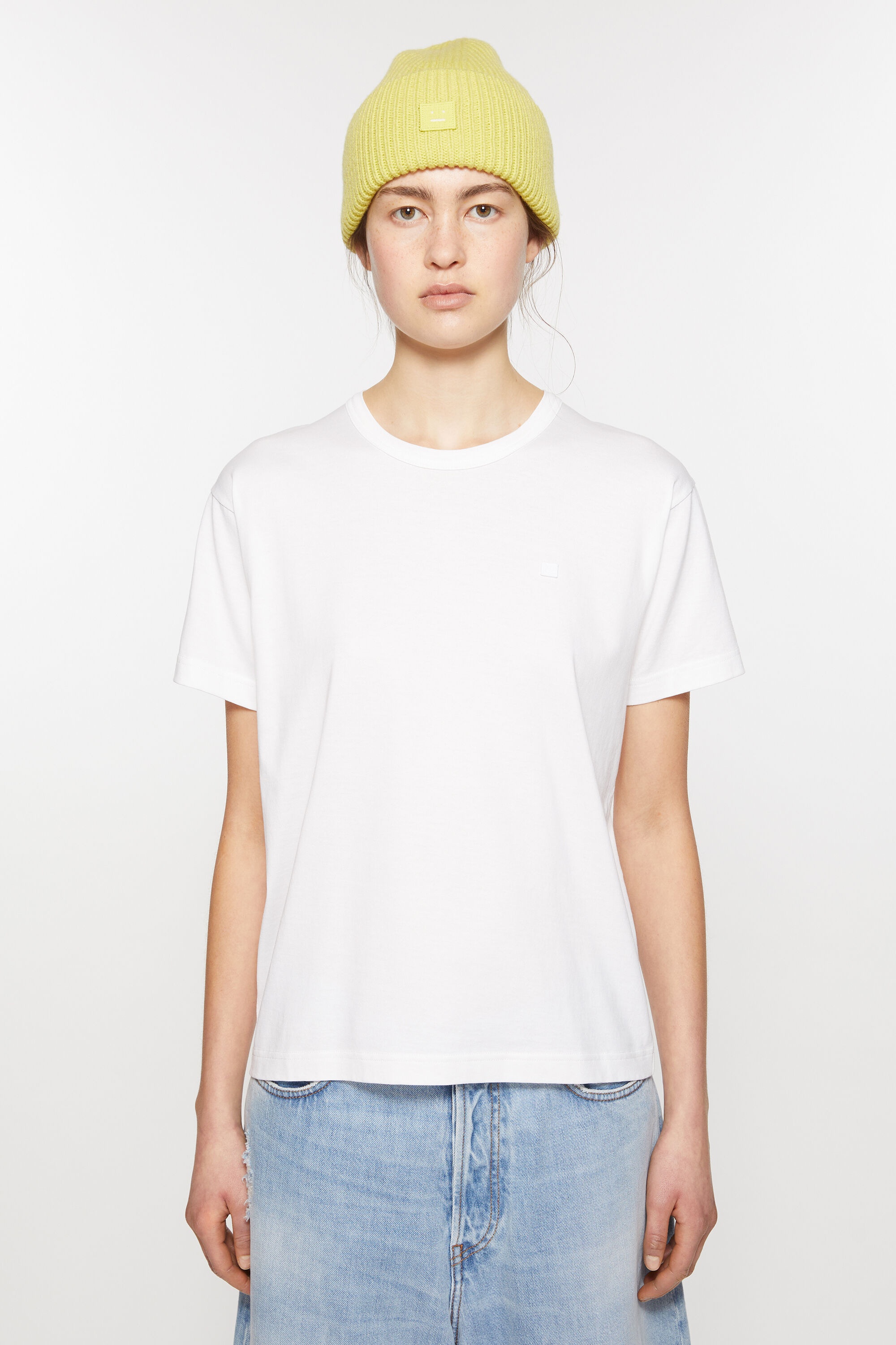 Crew neck t-shirt- Regular fit - Optic White - 2