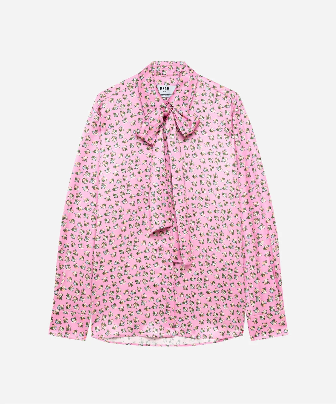 Printed shirt with scarf - 1