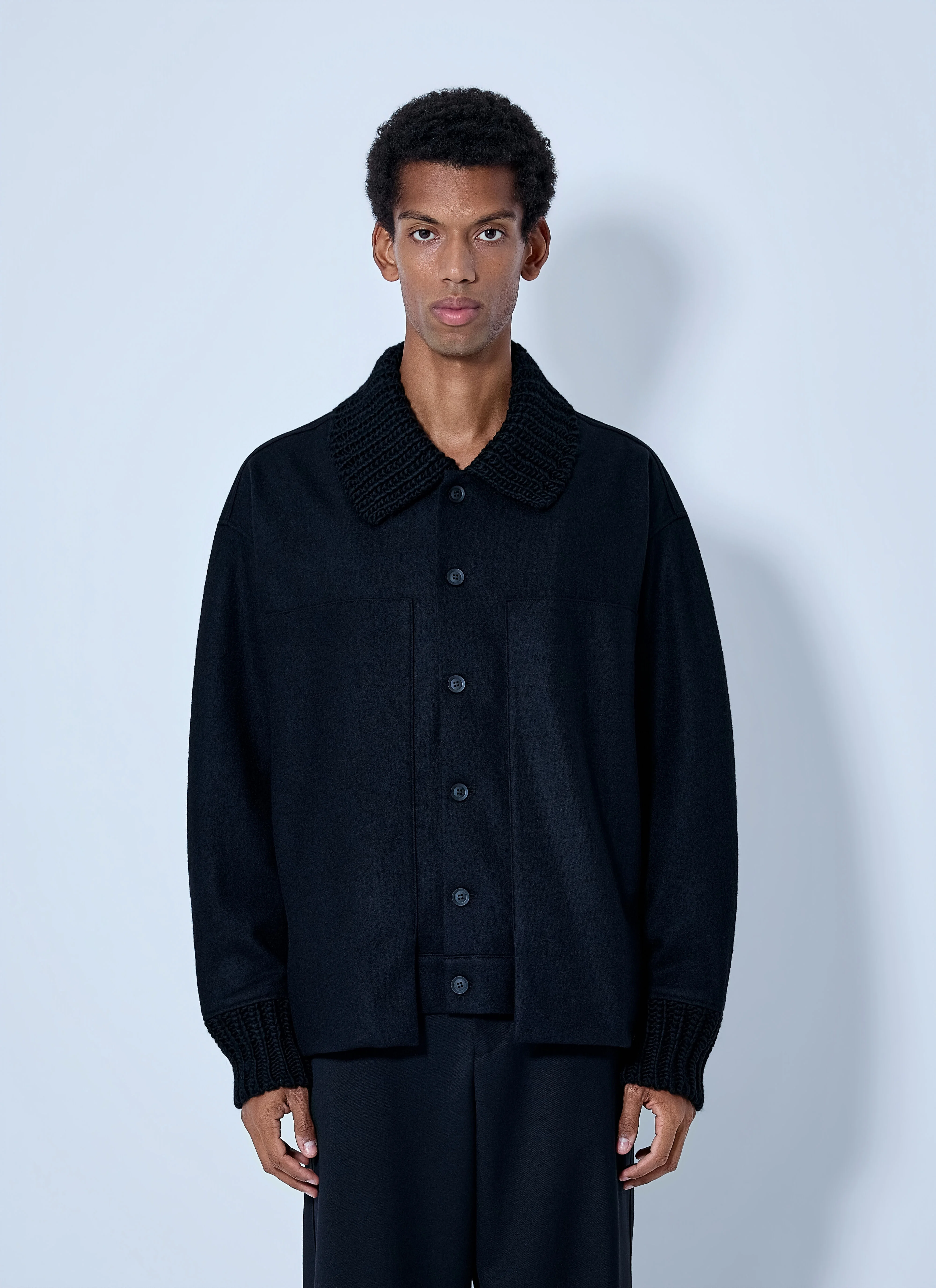 Rib Detail Blouson - 1