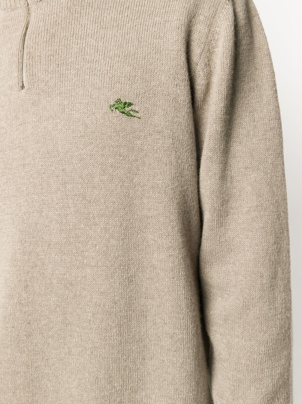 embroidered logo pull-over - 5