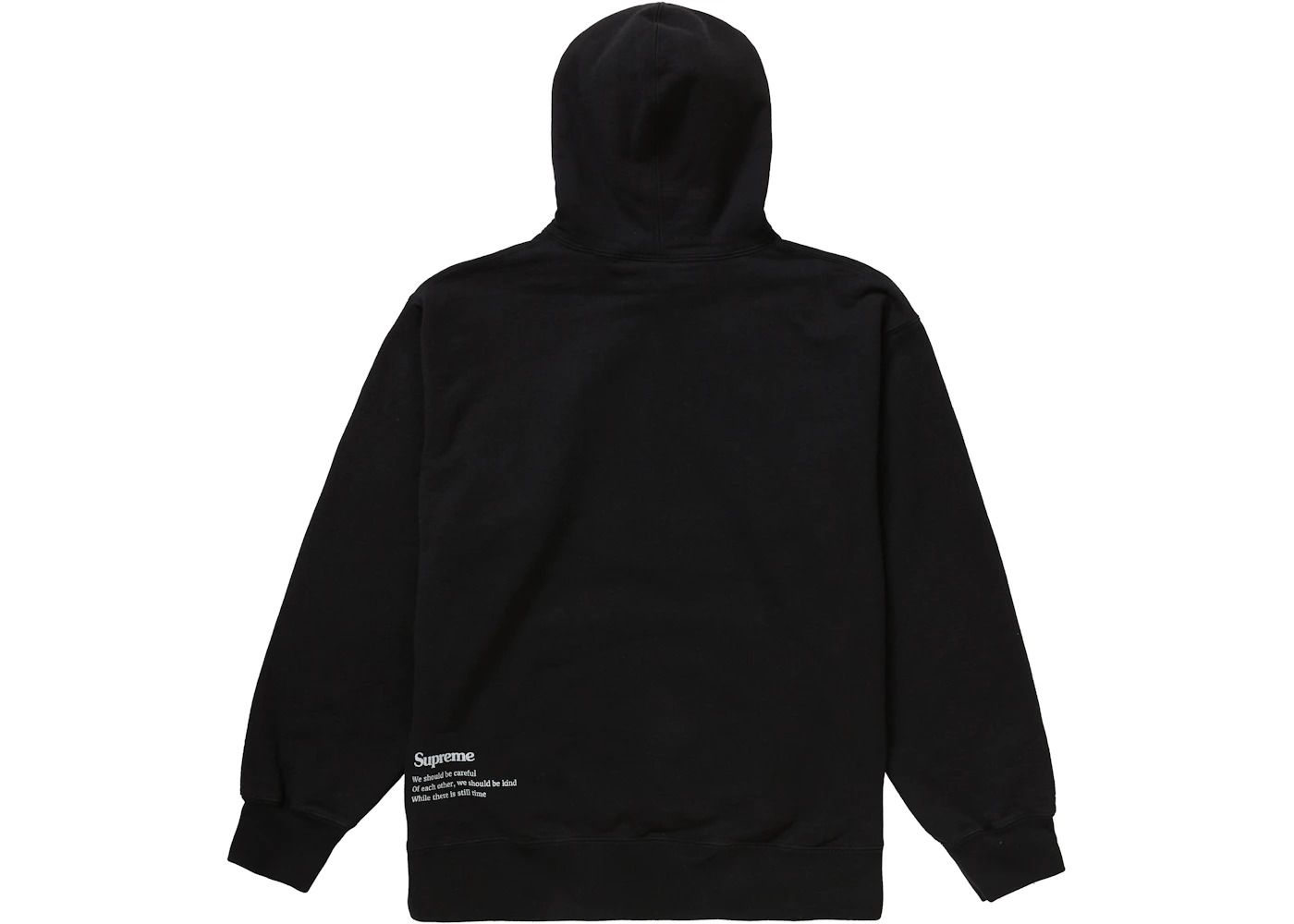 Supreme Collage Grid Hooded Sweatshirt Black - 2