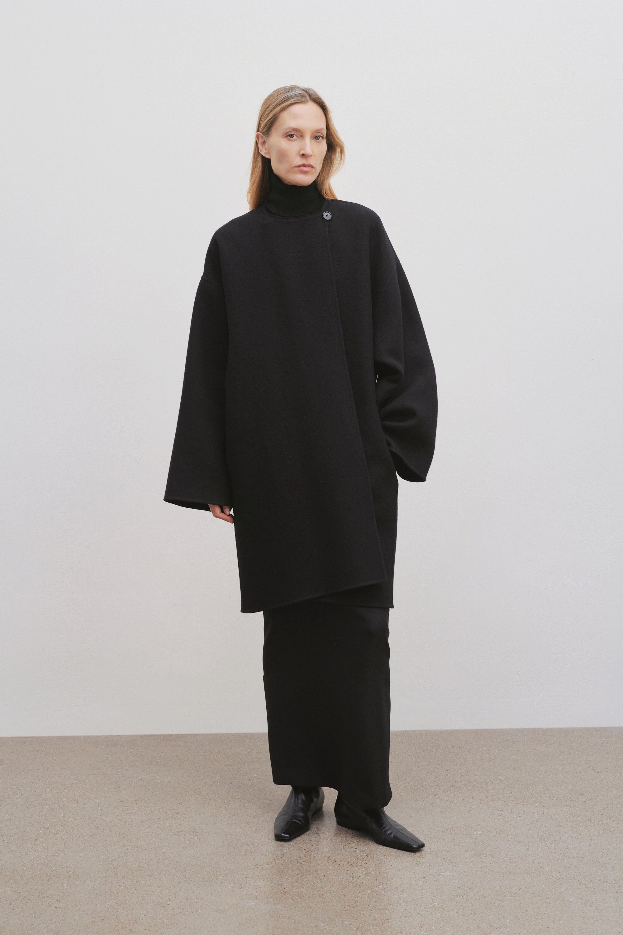 Metina Coat in Virgin Wool and Nylon - 3