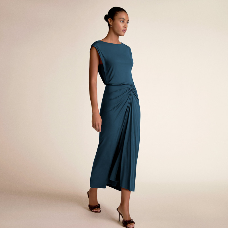 Zita Drape Dress - Light Jersey 1