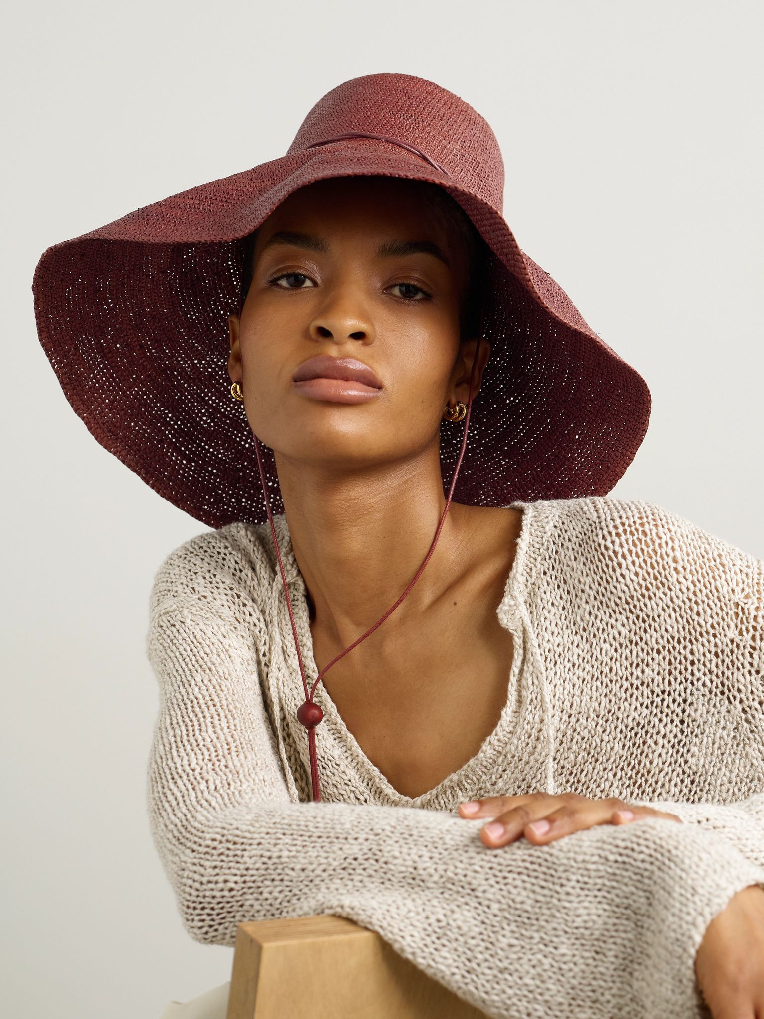 + Artesano Symbols of Pride straw bucket hat Brown - 2