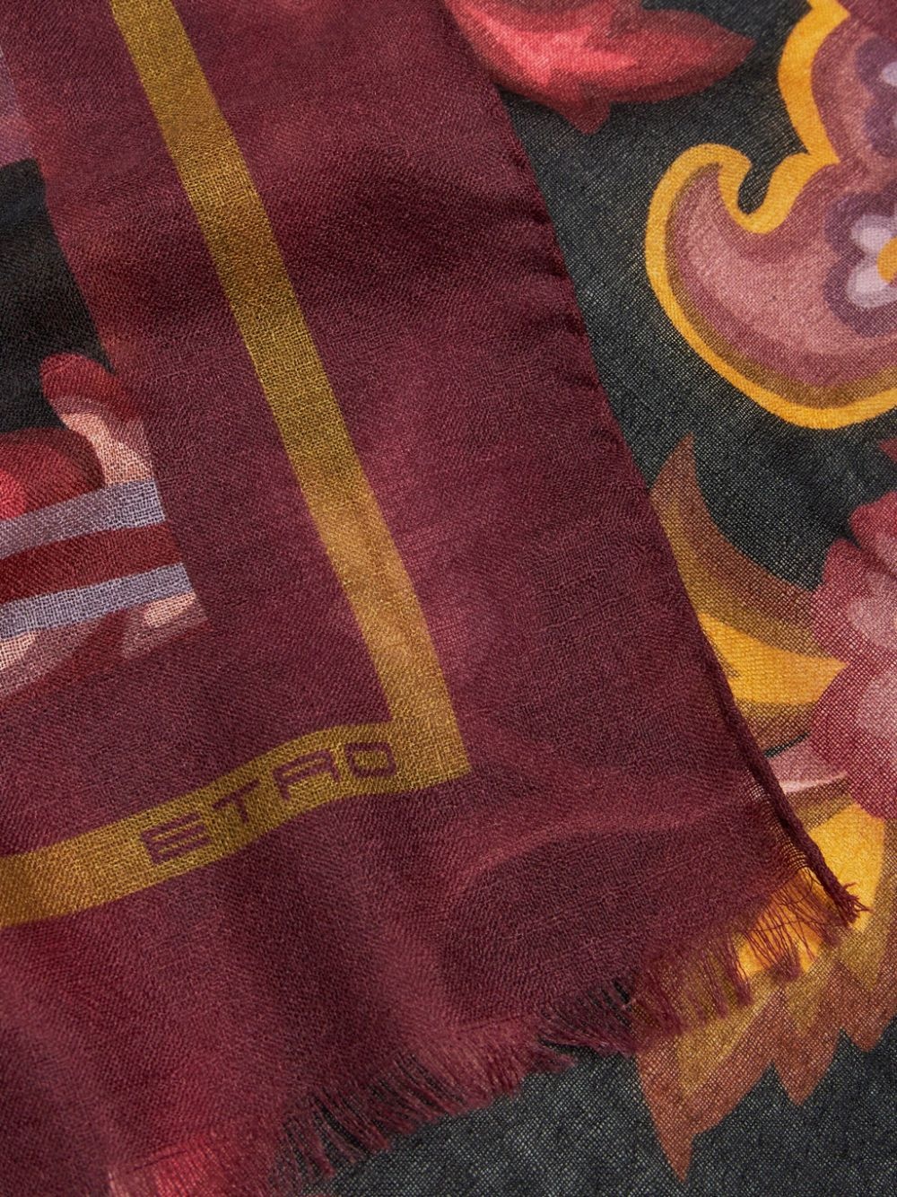 paisley-print scarf - 2
