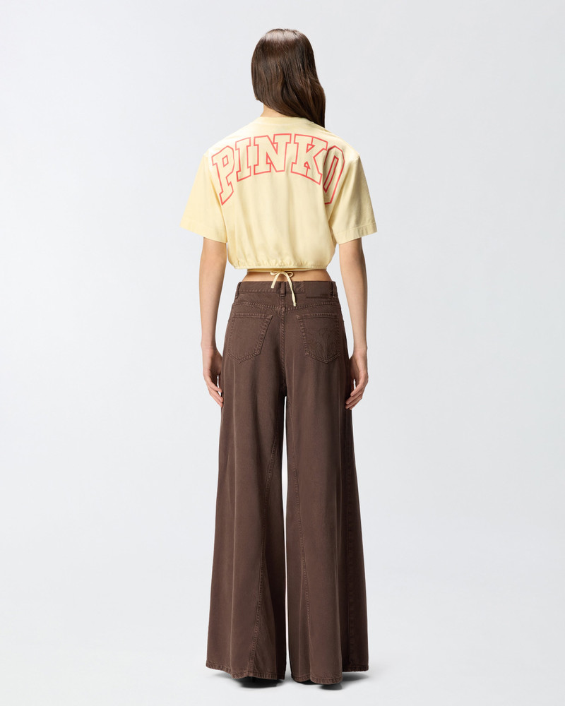 CROP TOP WITH PINKO LOGO LETTERING 5