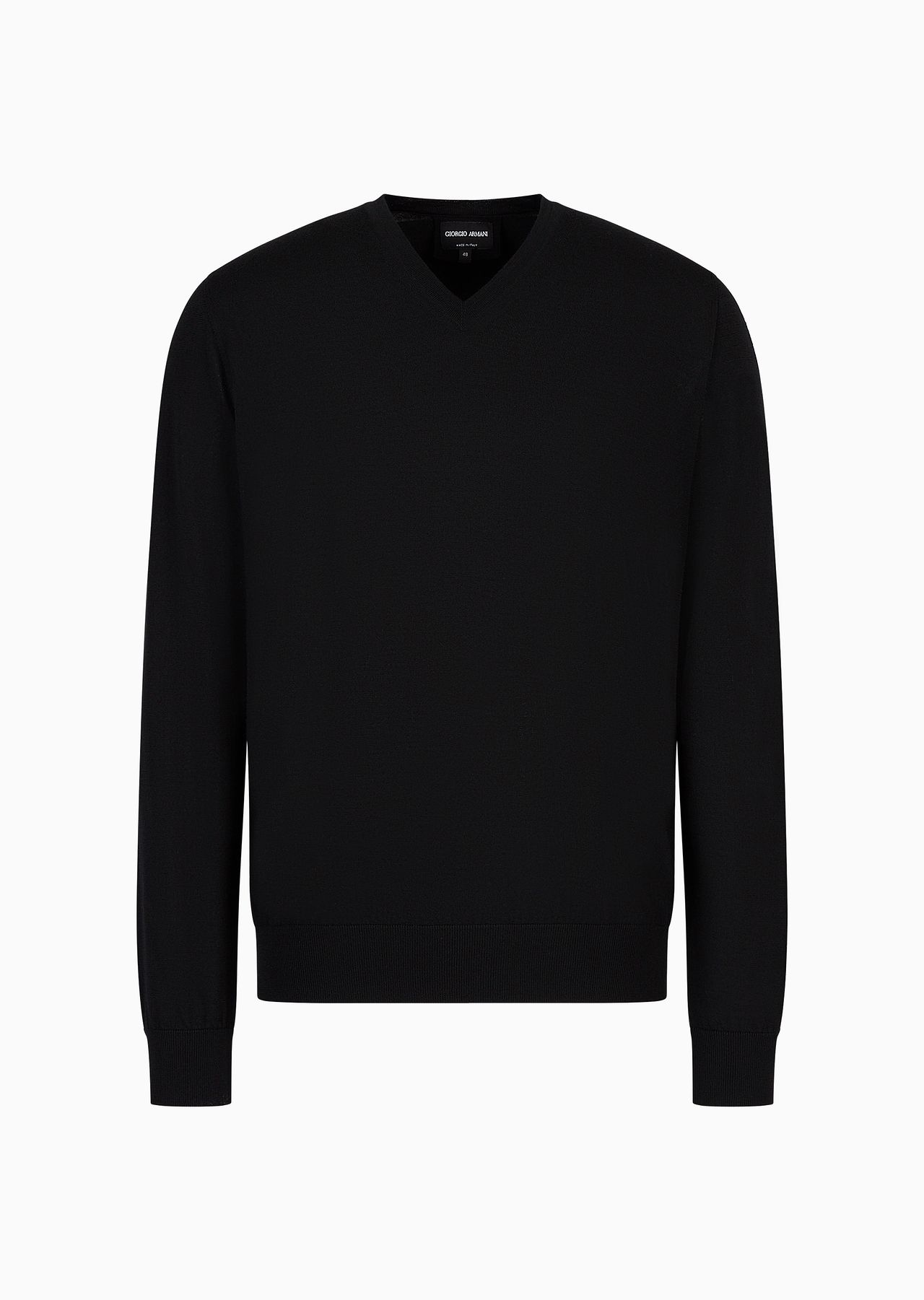 Pure virgin wool, crew-neck jumper - 1