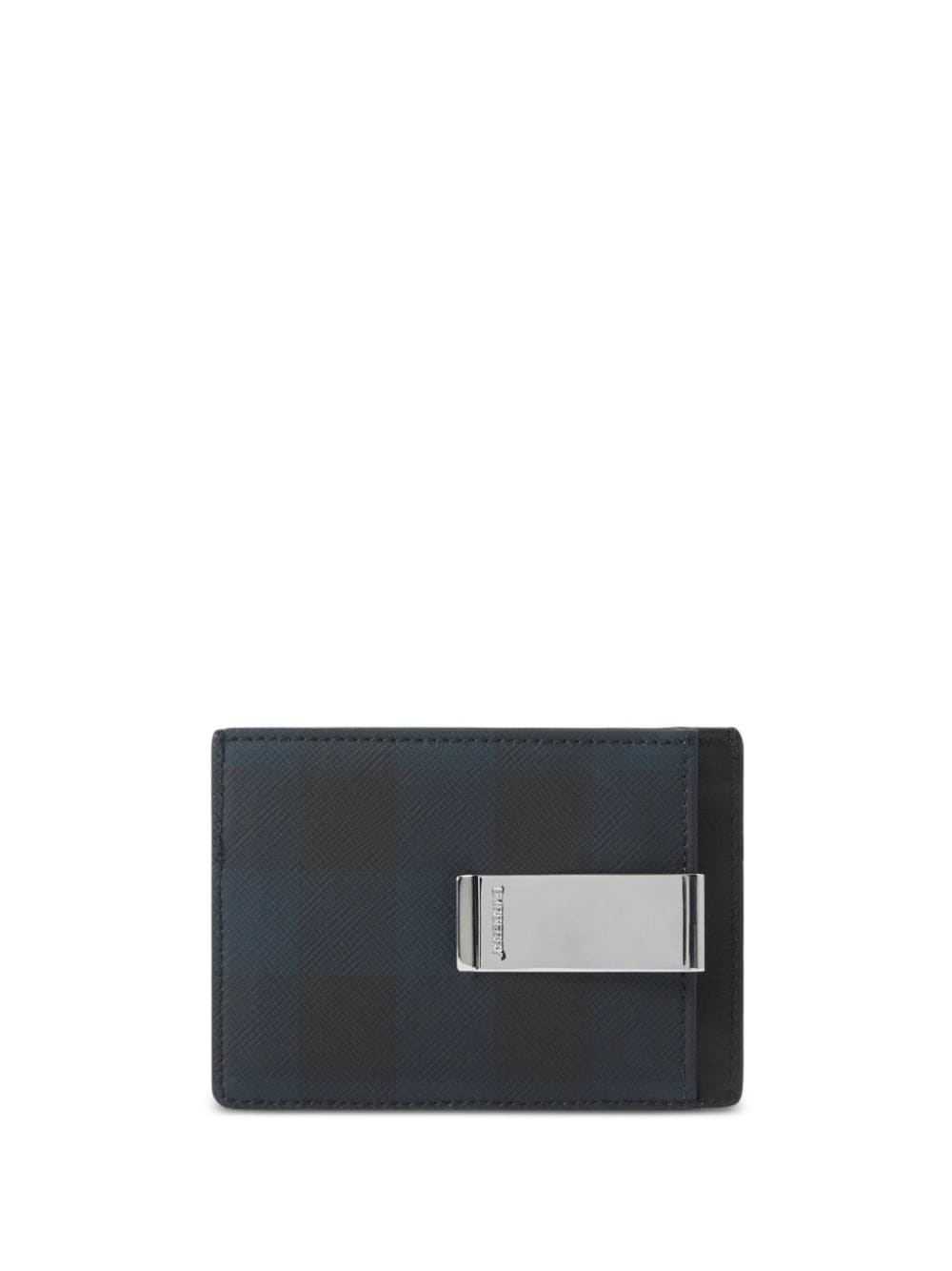 check-pattern clip card holder - 2