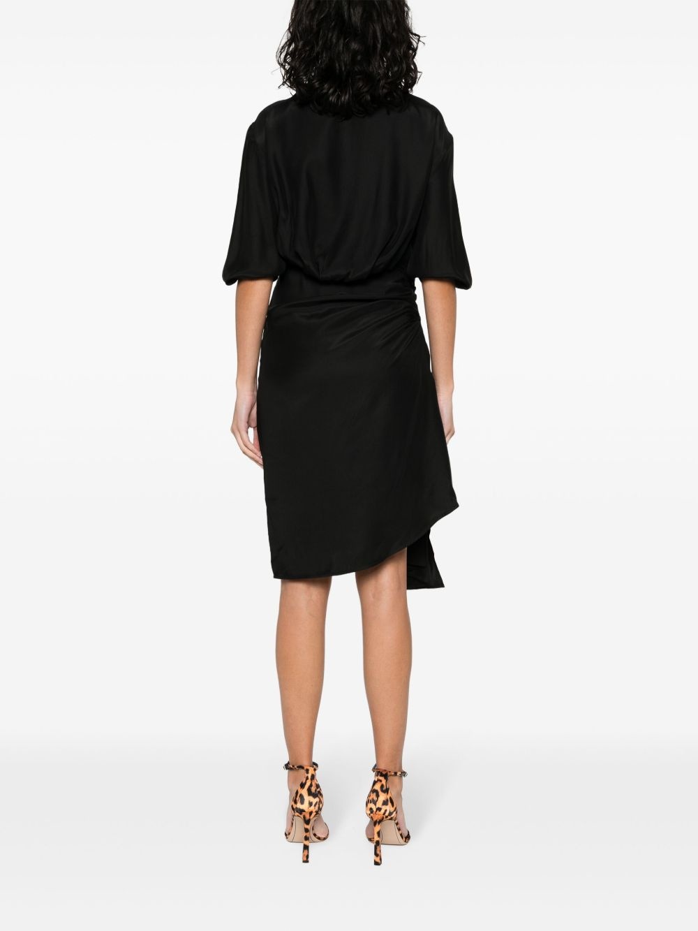 Miya silk wrap dress - 4