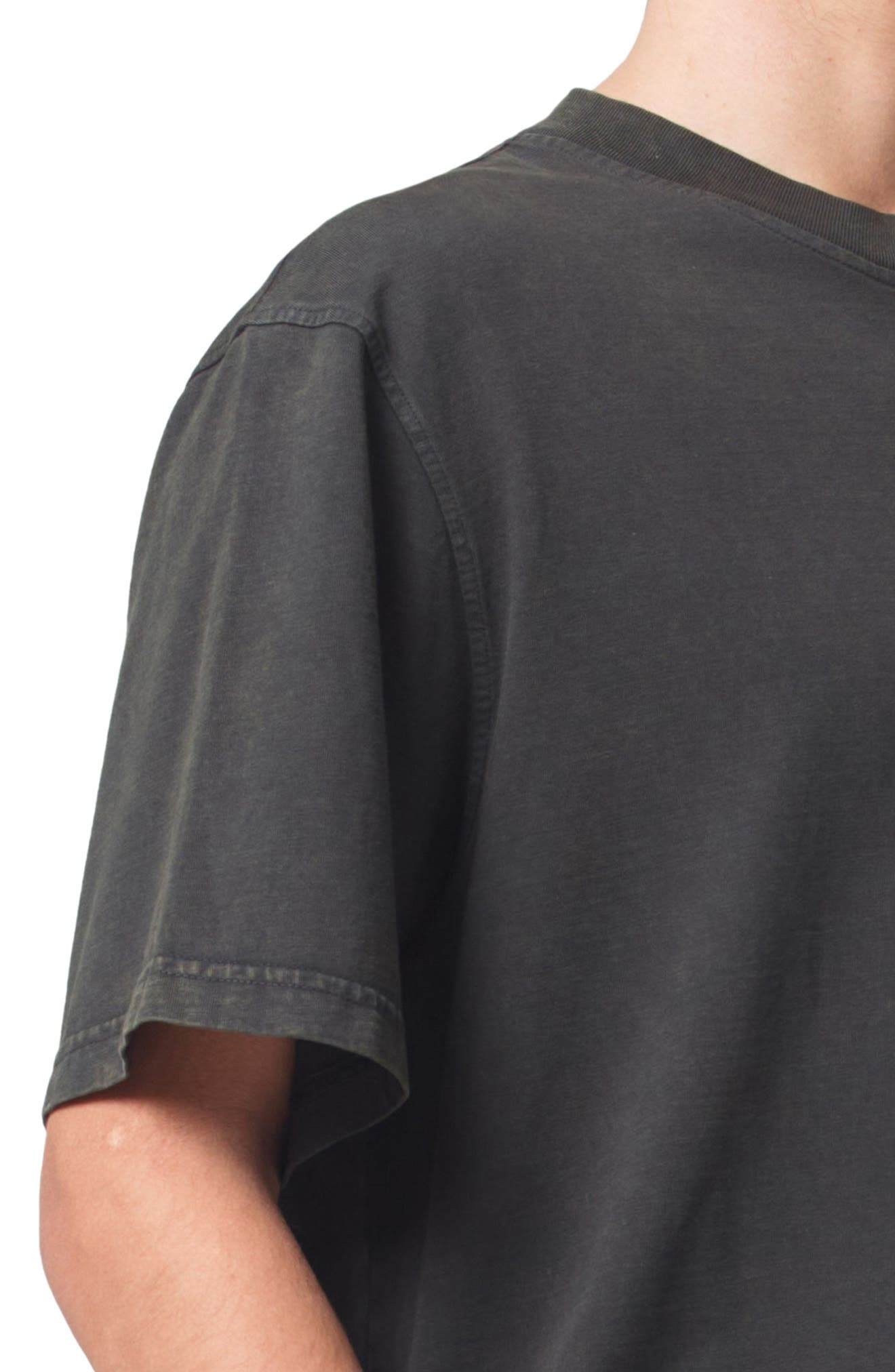 AGOLDE Asha Oversize Mock Neck T-Shirt in Fracture at Nordstrom - 4
