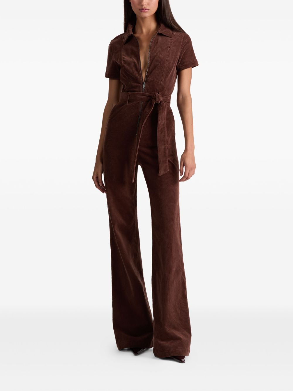 Gorgeous zip-front corduroy jumpsuit - 2