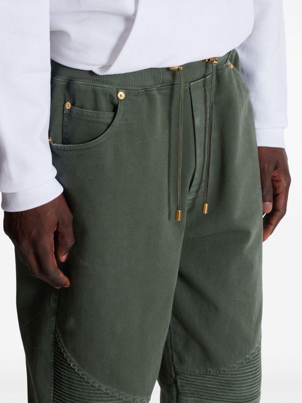 jersey-panelled jeans - 6