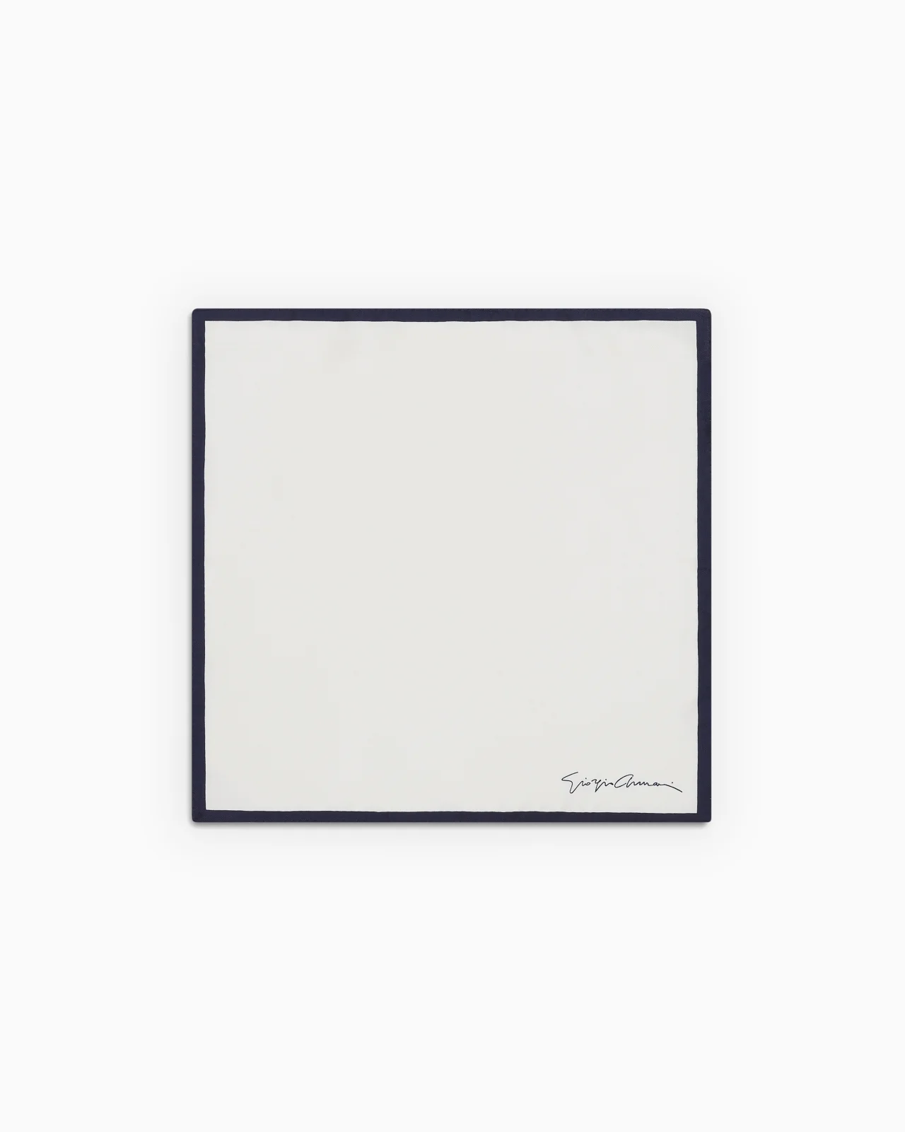 Silk pocket square with logo - 1