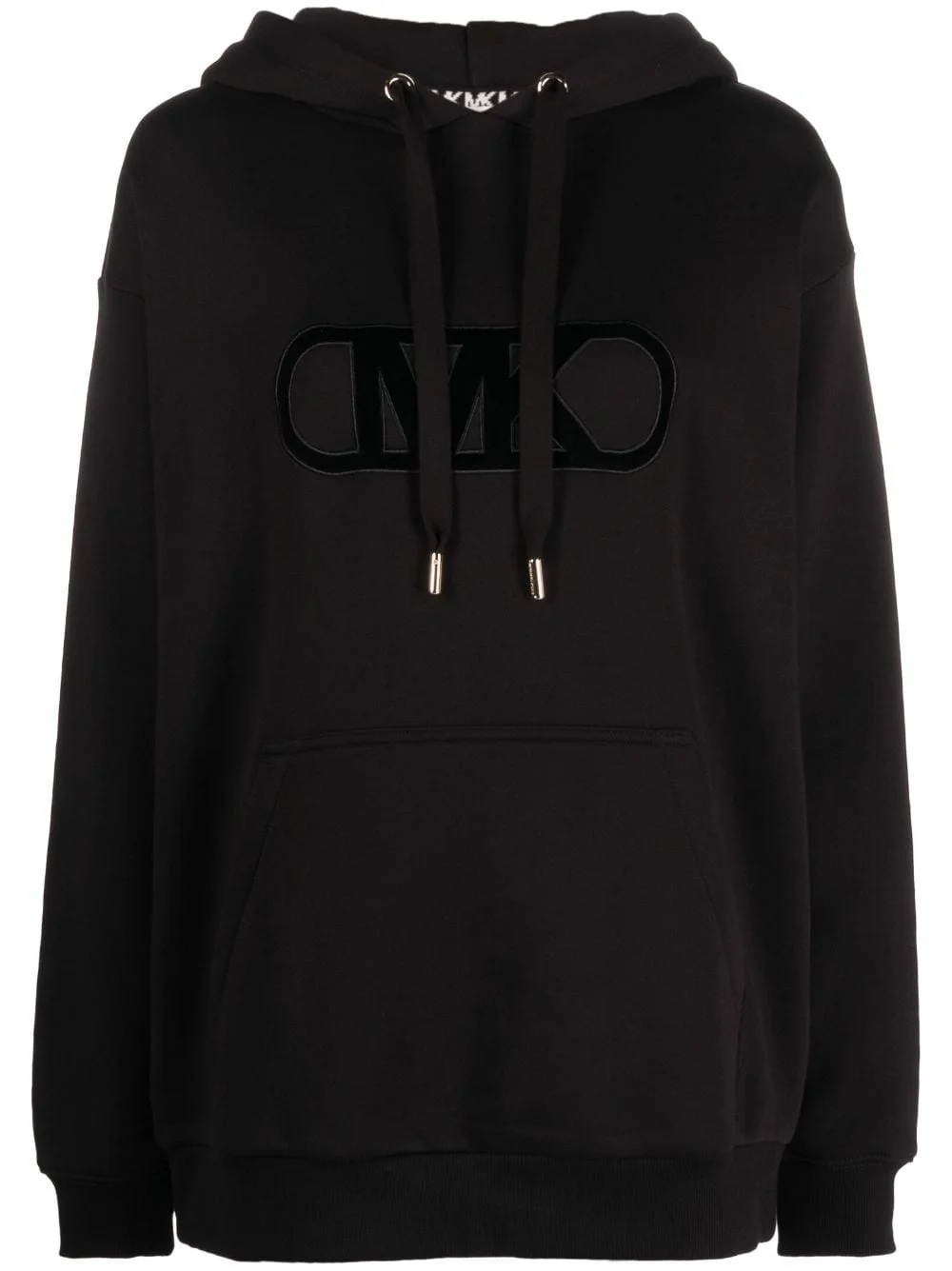 logo-embossed drawstring hoodie - 1