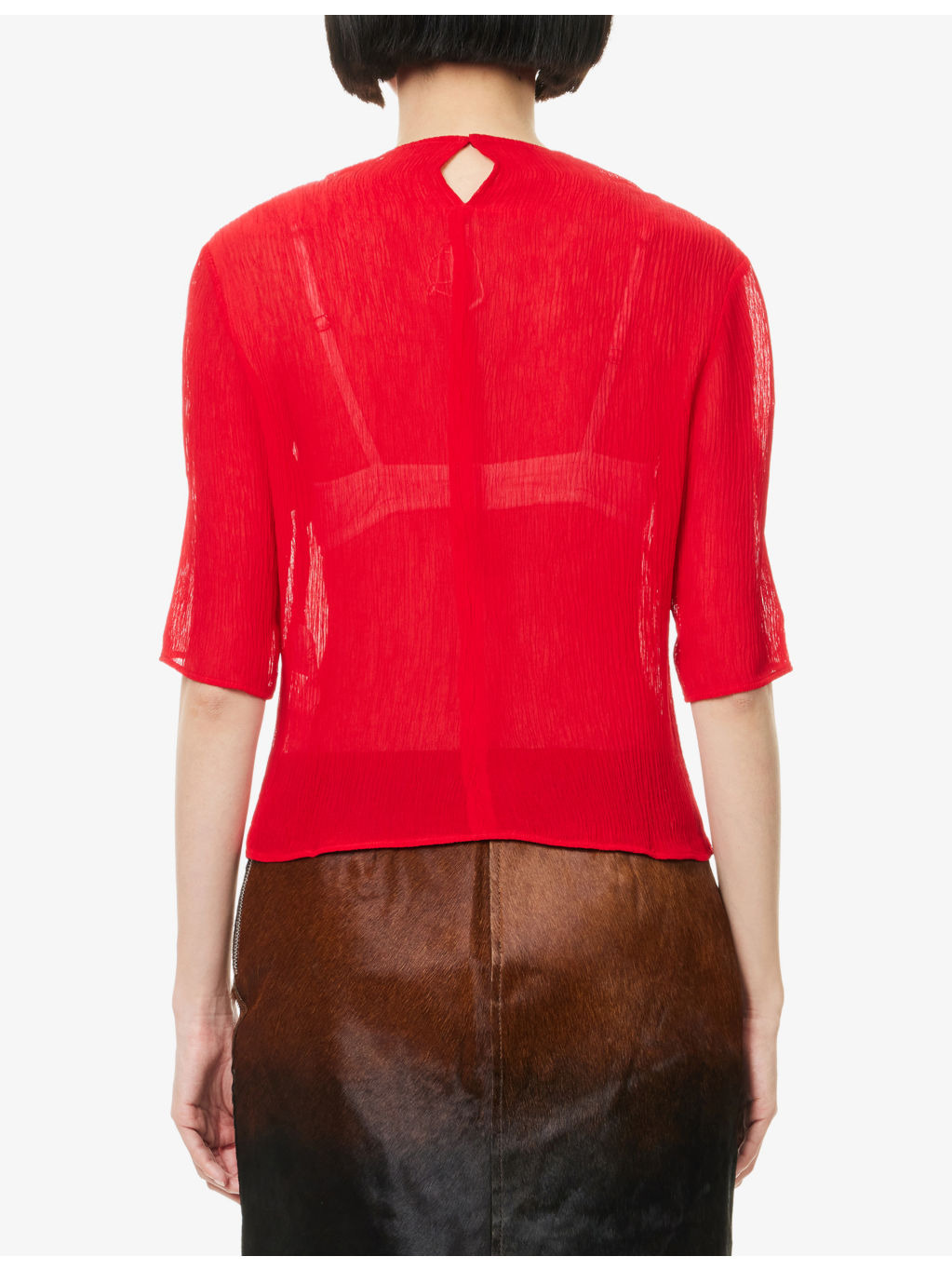 Samiller Short-Sleeves Woven Top - 4