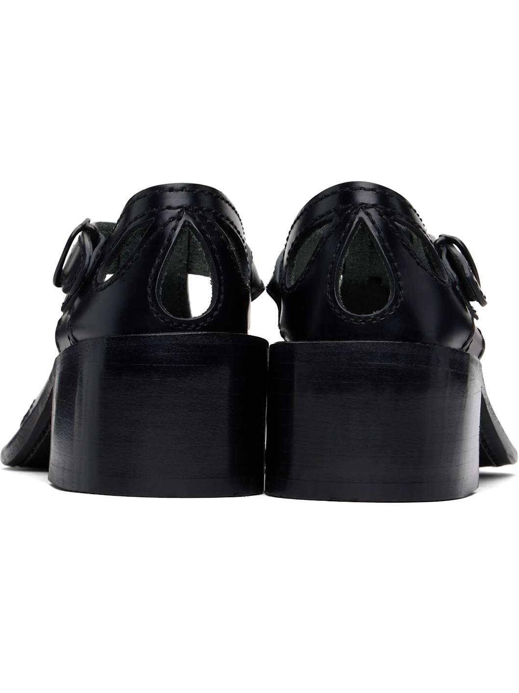 Black Floretta Heels - 2