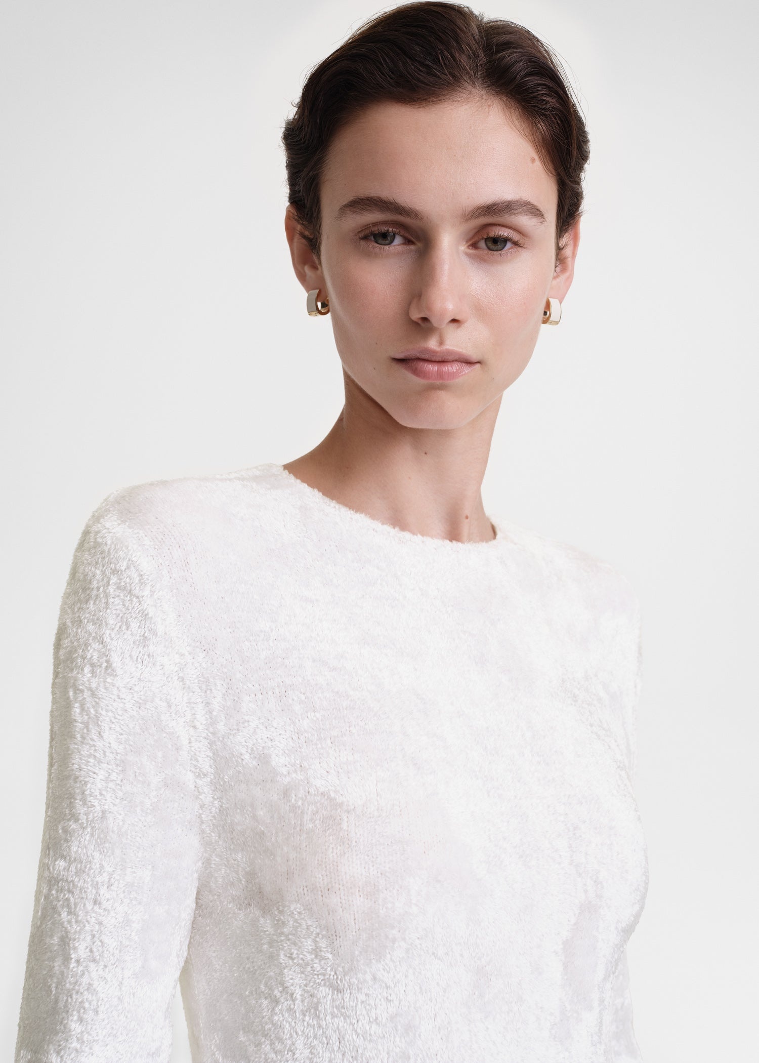 Slim chenille knit white - 5
