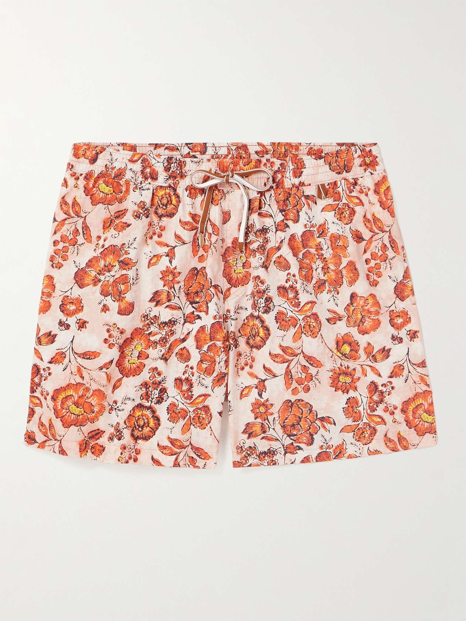 Straight-Leg Mid-Length Floral-Print Swim Shorts - 1