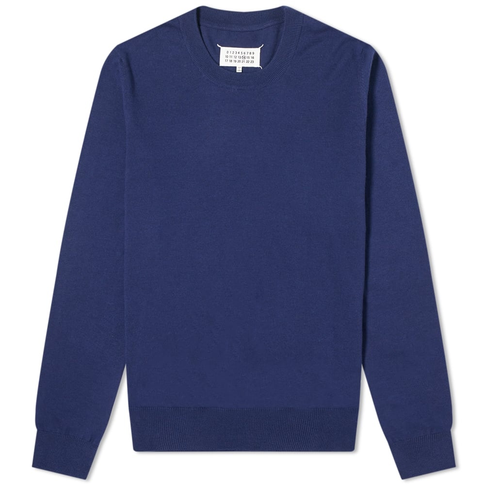 Maison Margiela 14 Suede Elbow Patch Crew Knit - 1