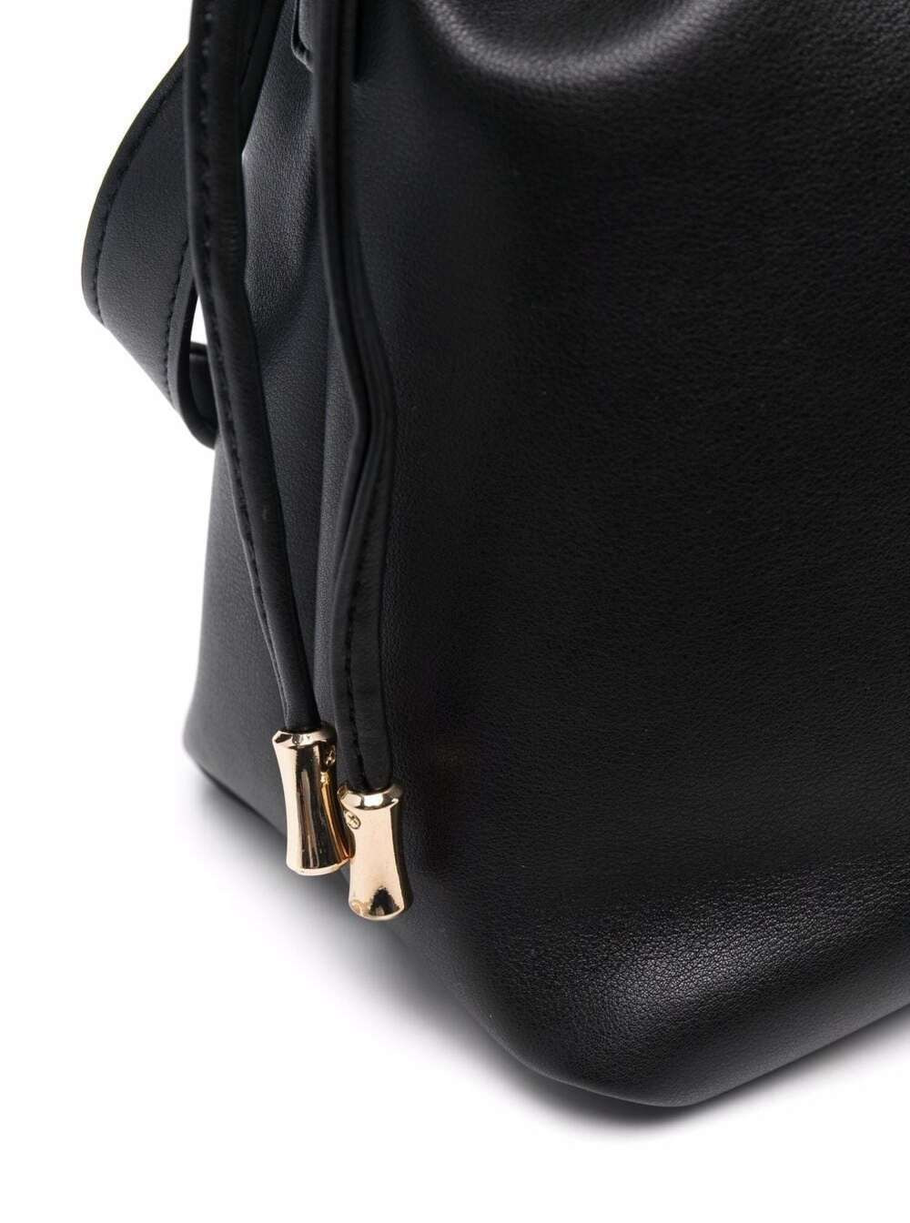 A.P.C. Women Black Crossbody Bag With Logo Lettering On The Front And Drawstring Closure In Ecoleath - 3